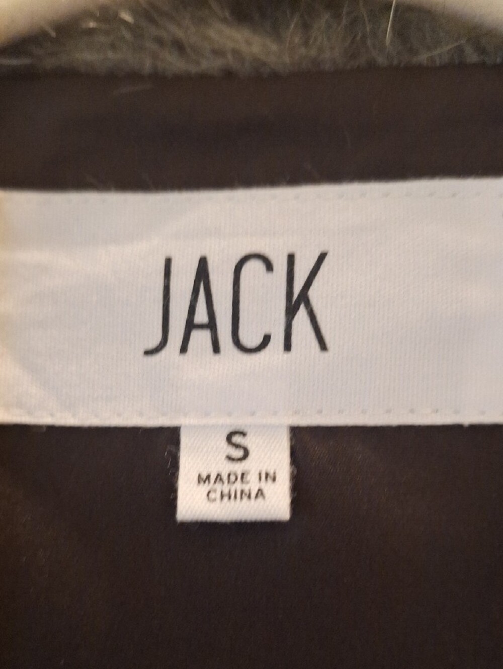Jack by BB Dakota Faux Fur Striped Vest in Gray and dark Brown - Picture 8 of 8